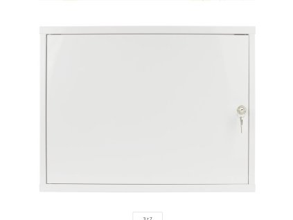 Kovový rozváděč montážní skříň 520*400*140 mm TPR-5S, záda plech, lesklá bílá – 24365.cz