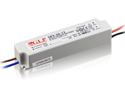 LED zdroj (trafo) 12V 18W 1,50A IP67 GLP GPV-18-12 – 24365.cz