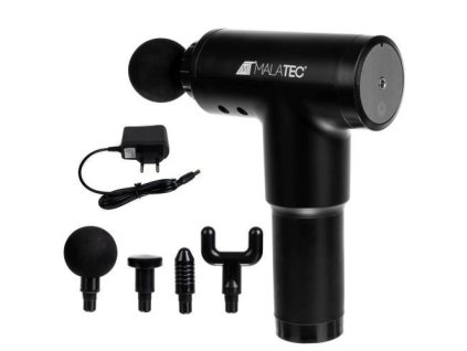 Masážní pistole s nástavci MALATEC 14714, LCD – 24365.cz