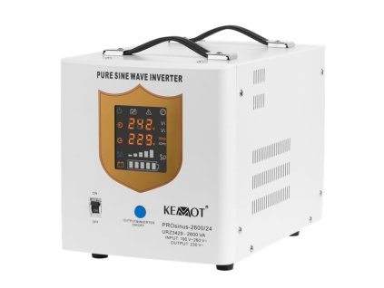 Zdroj záložní KEMOT URZ3429 PROsinus 1800W 24V, bílá – 24365.cz
