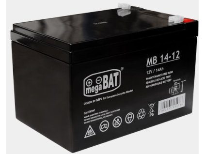 Baterie olověná 12V / 14Ah VRLA MB 14-12 gelový akumulátor – 24365.cz