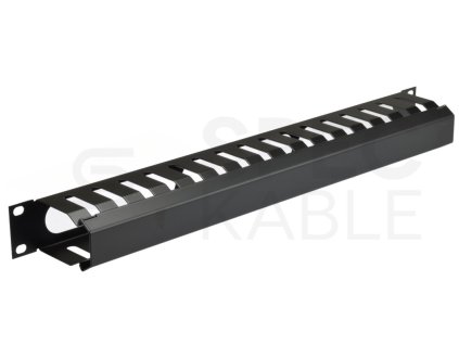 Vyvazovací panel do racku NEKU 1U 19" kovový, černý – 24365.cz