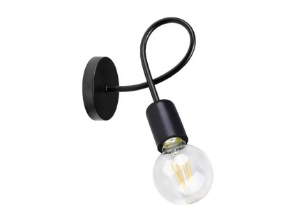 Nástěnné svítidlo Orno MALAGA AD-LD-6399BE27M, E27, 60W, černá – 24365.cz