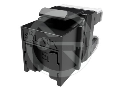 Rychlozařezávací keystone Solarix CAT5E UTP SXKJ-5E-UTP-BK-NA – 24365.cz