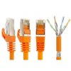SFTP Patch Kabel Neku 2x RJ45 CAT7 PiMF, PE, PoE, 15m, oranžový – 24365.cz