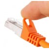 SFTP Patch Kabel Neku 2x RJ45 CAT7 PiMF, PE, PoE, 15m, oranžový – 24365.cz