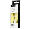 Kabel USB-C / USB-C 60W 1,5 m žlutý Kruger&Matz KM1271-1,5Y Basic – 24365.cz