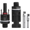 Konektor MC4 sestava samice a samec panelový pro 4/6mm FVE, blistr – 24365.cz