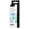 Kabel USB-C / USB-C 100W 1,5 m modrý Kruger&Matz KM1272-1,5BL Basic – 24365.cz