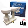 DI-WAY LNB MONOBLOCK SINGLE 0,1dB 4,3st, WHITE LEOPARD LINE – 24365.cz