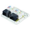 Zásuvka Solarix CAT5E UTP 2 x RJ45 na omítku bílá SX288-5E-UTP-WH – 24365.cz