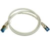 UTP Patch Kabel RJ45 SFTP6A 1,0m Cu 1:1 LSZH Šedý – 24365.cz