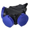 Zásuvka rozbočka 3x 230V (2P + Z /16A/ 230V AC), IP44 ORNO OR-AE-13209 – 24365.cz