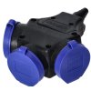 Zásuvka rozbočka 3x 230V (2P + Z /16A/ 230V AC), IP44 ORNO OR-AE-13209 – 24365.cz