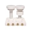 DI-WAY LNB MONOBLOCK QUAD 0,1dB 4,3st, WHITE LEOPARD LINE – 24365.cz