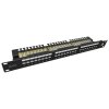 Patch panel Solarix 24 x RJ45 CAT6 UTP s vyvazovací lištou 1U SX24L-6-UTP-BK-N – 24365.cz
