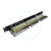 Patch panel Solarix 24 x RJ45 CAT6 UTP s vyvazovací lištou 1U SX24L-6-UTP-BK-N – 24365.cz