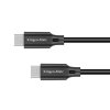 Kabel USB Kruger&Matz KM1260 USB-C / USB-C 100W 1m černý – 24365.cz