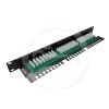 Patch panel Solarix 24 x RJ45 CAT5E UTP s vyvazovací lištou 1U SX24L-5E-UTP-BK-N – 24365.cz