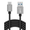 Kabel USB Kruger&Matz KM1262 USB / USB-C 10Gbps 0,5m černý – 24365.cz