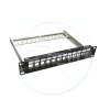 Patch panel Solarix 10" modulární neosazený 12 portů 1U SX12M-0-STP-BK-UNI-N-10 – 24365.cz