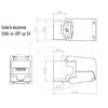 Samořezný keystone Solarix CAT6 UTP SXKJ-6-UTP-WH-SA CL a 4PPoE – 24365.cz