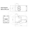 Samořezný keystone Solarix CAT5E UTP SXKJ-5E-UTP-BK-SA – 24365.cz