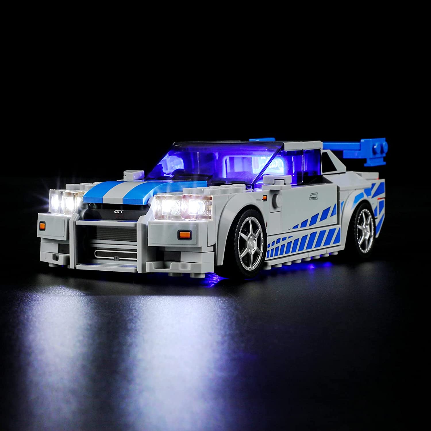 LEGO®  SpeedChampions 76917 2 Fast 2 Furious Nissan Skyline GTR a možnosti jeho osvětlení
