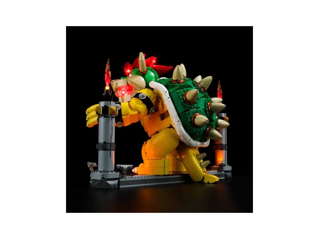 Bourvill LED Lights Kit for The Mighty Bowser 71411 - Lights Set Compatible  with Lego 71411 Set -Classic Version (Lights Kit Without Model)