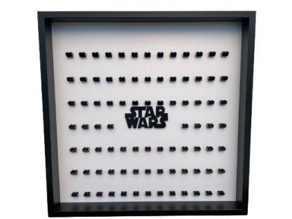 JUMBO rám pro 86 minifigurek - černý rám / Star Wars