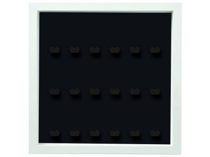 white frame black lego