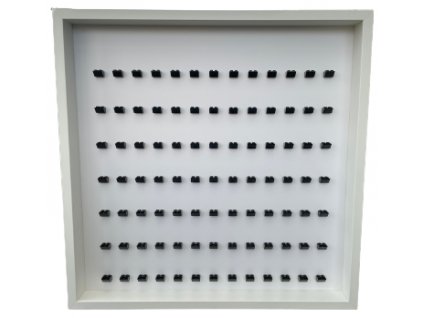JUMBO rám pro 91 minifigurek - bílý rám