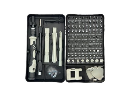 Mini Magnetická sada přesných šroubováků pro opravy mobilů, notebooků, MacBooků, hodinek, brýlí a elektroniky Torx, křížovými, plochými a speciálními bity. Flexibilní a prodlužovací nástavec, magnetický držák bitů.B115 0
