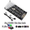 Rozbočovač ventilátoru, PC větráčků 5V 3 pin aRGB HUB napájený pomocí SATA konektoru, Podpora pro ASUS, MSI, GIGABYTE, ASRock základní desky 3 pin RGB hub pro Asus AURA Sync, GIGABYTE RGB Fusion 2.0, Mystic Light1