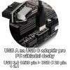 USB A na USB C adaptér:redukce pro PC základní desky, interní, USB 3.0 19 pin na USB 3.1 Gen1 20 pin, Podporuje přenosové rychlosti 5 Gbps, Konektor 1: USB 3.0 19 pin 2