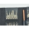 Mini Magnetická sada přesných šroubováků pro opravy mobilů, notebooků, MacBooků, hodinek, brýlí a elektroniky Torx, křížovými, plochými a speciálními bity. Flexibilní a prodlužovací nástavec, magnetický držák bitů.B25 3