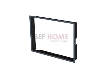 Zazdívací rámeček 1x90° černý BeF Aquatic WH (V) 80, (V) 85