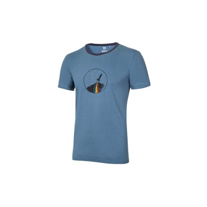 CLASSIC T ORGANIC Men Rainbow Rocket (Barva Bluestone, Velikost XXL, pohlavi M)