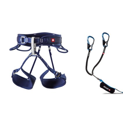 VIA FERRATA TWIST TECH CAPTUR PRO SWIVEL SET (Barva Blue Marine, Velikost XS-M)