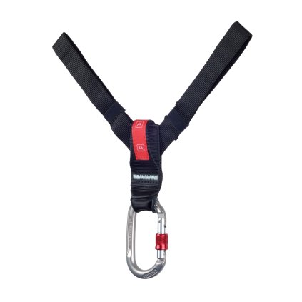 V-Carabiner (Velikost M-L, Barva Black / Red)
