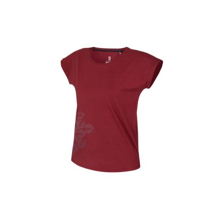 KIMO T Women LEAFS (Pohlavi F, Velikost XS, Barva Red Oxblood)