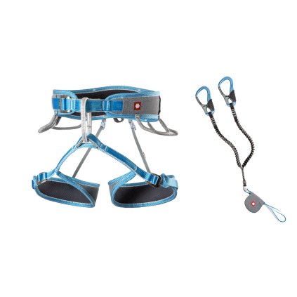 VIA FERRATA TWIST TECH ECO CAPTUR LITE SWIVEL SET (Velikost XS-M, Barva Grey / Blue)