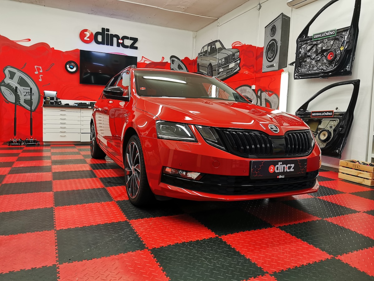 Škoda Octavia III L&K - Přestavba audia Canton na high-end vč. kompletního odhlučnění