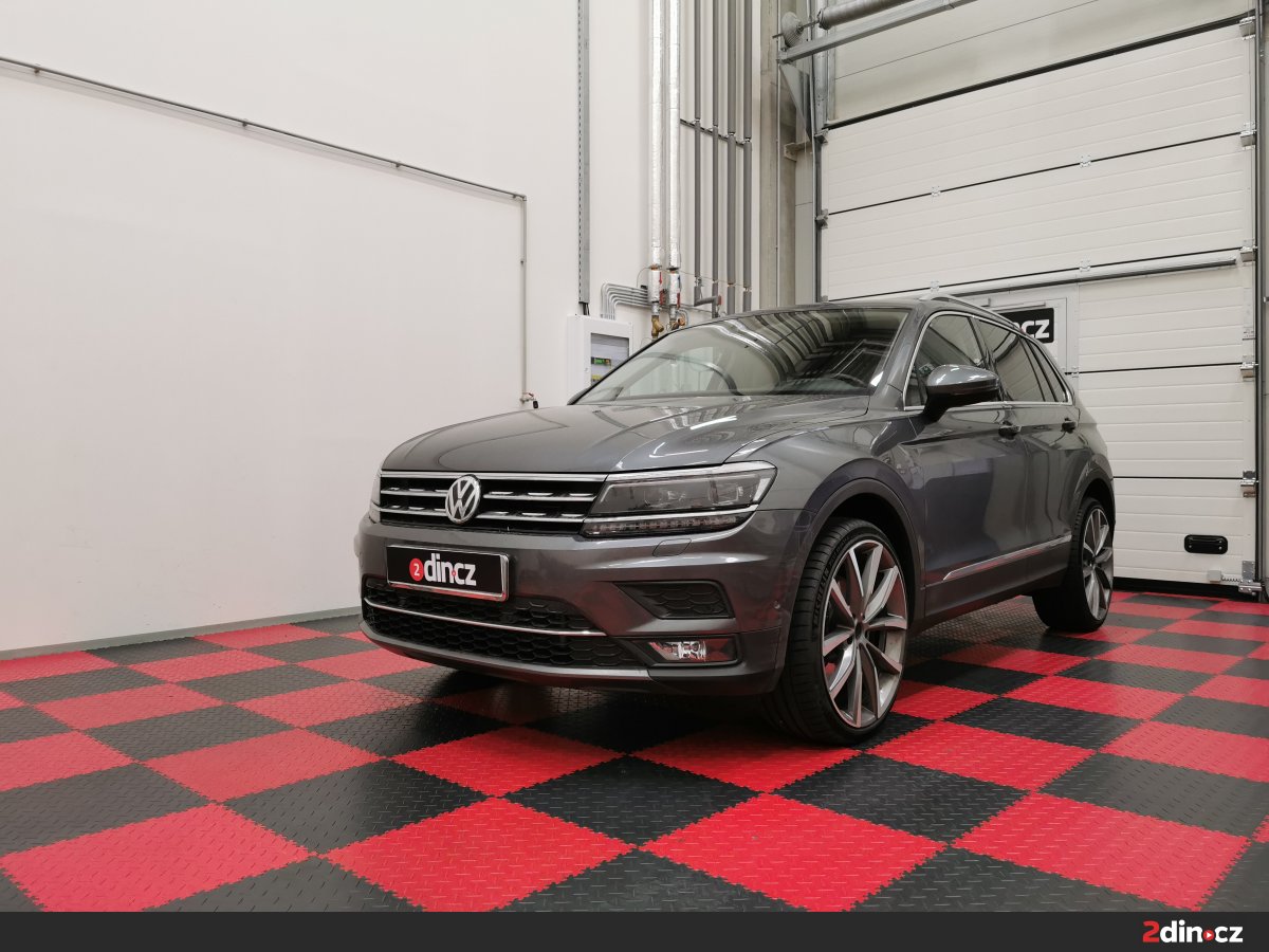 VW Tiguan – Audio upgrade se zesilovačem s DSP a odhlučnění