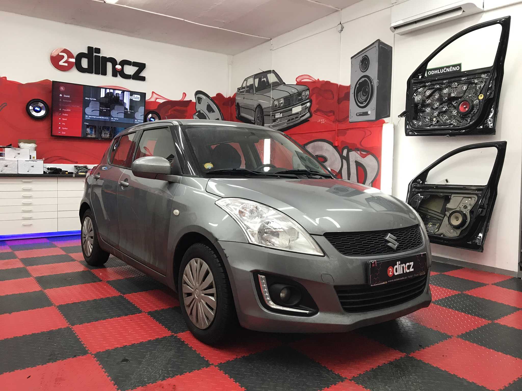 Suzuki Swift - Ozvučení a montáž autorádia 2din