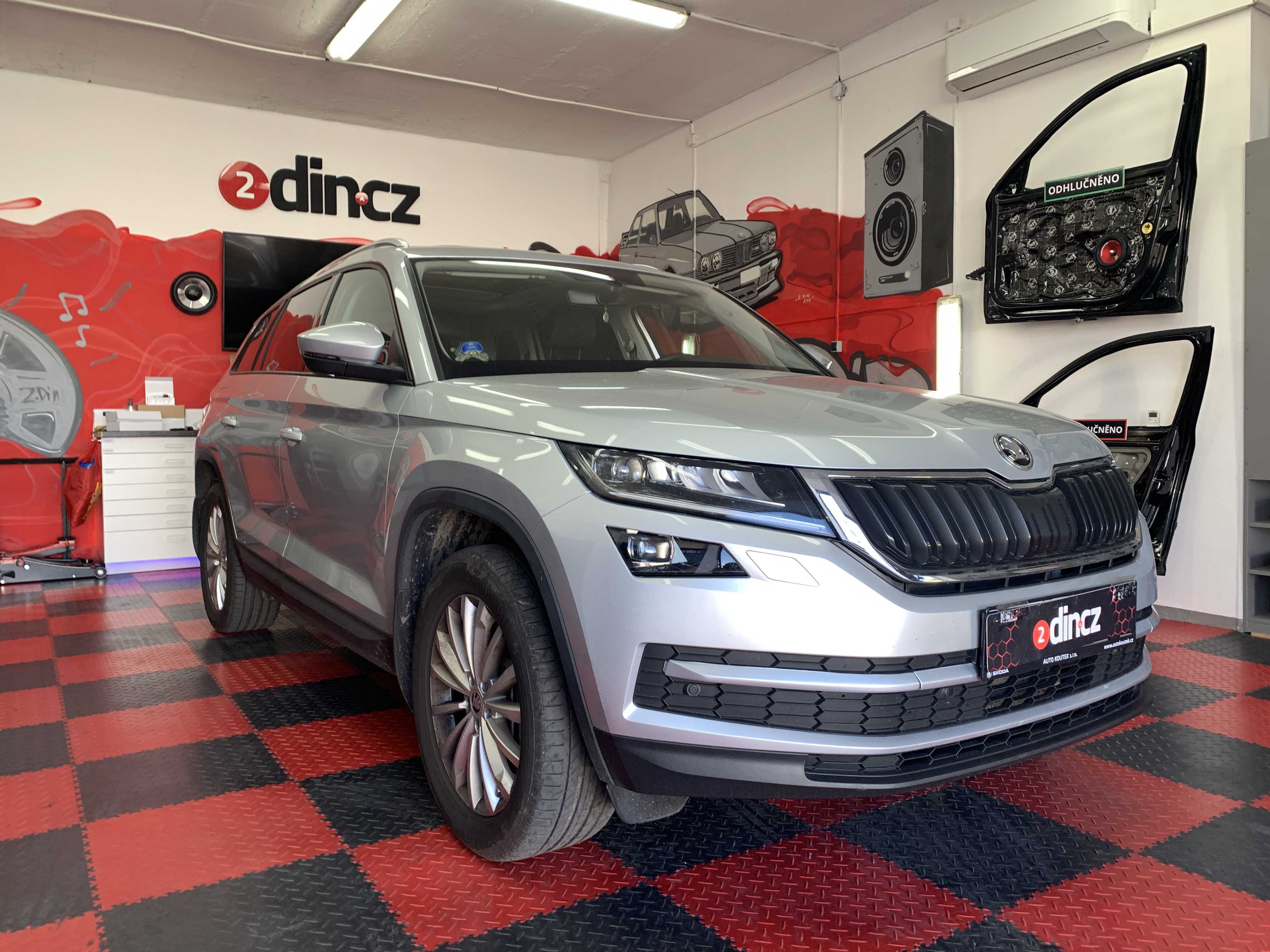 Škoda Kodiaq - Montáž subwooferu do rezervy