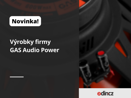 Představujeme novinku v našem e-shopu – výrobky firmy GAS Audio Power