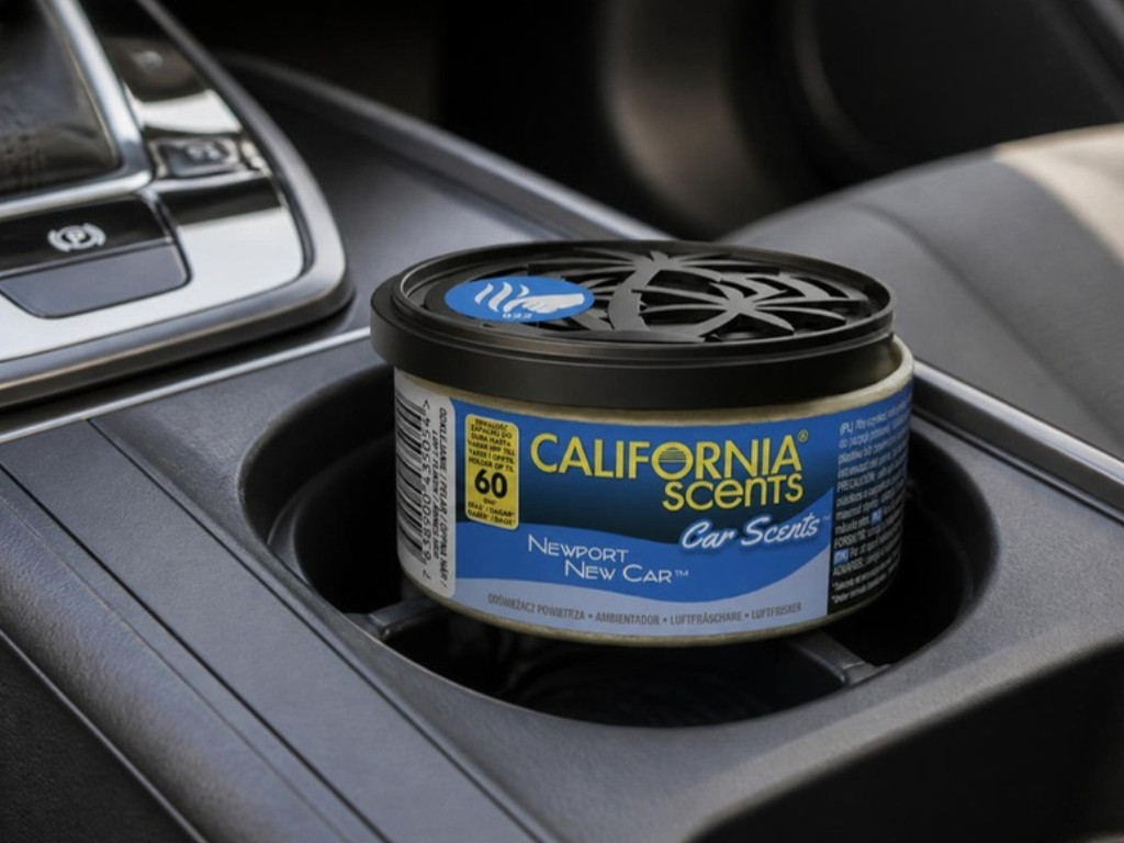Vůně v plechovce California Scents Nové auto v držáku na nápoje