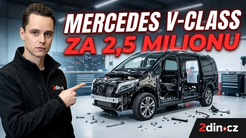 Video: Mercedes V-Class rozebraný v dílně 2din.cz