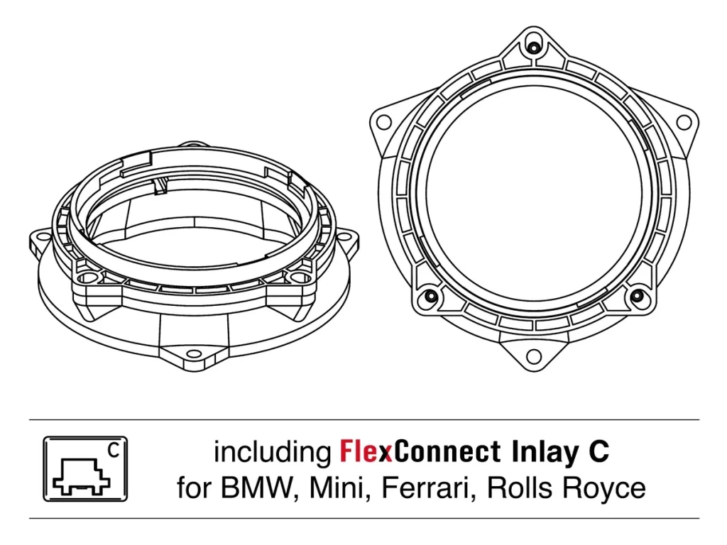 Podložky pod reproduktory do auta HELIX CFMK100 BMW.4 (+FDM)